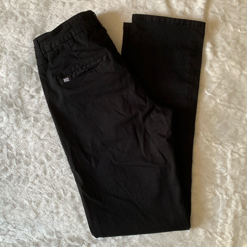 RSQ Black Men's Chinos
